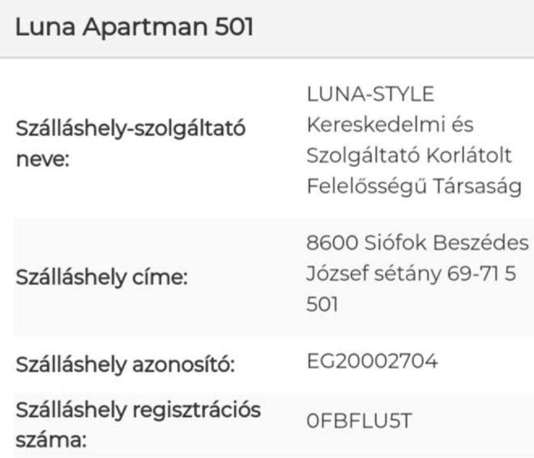 Luna Apartman501 시오포크 외부 사진